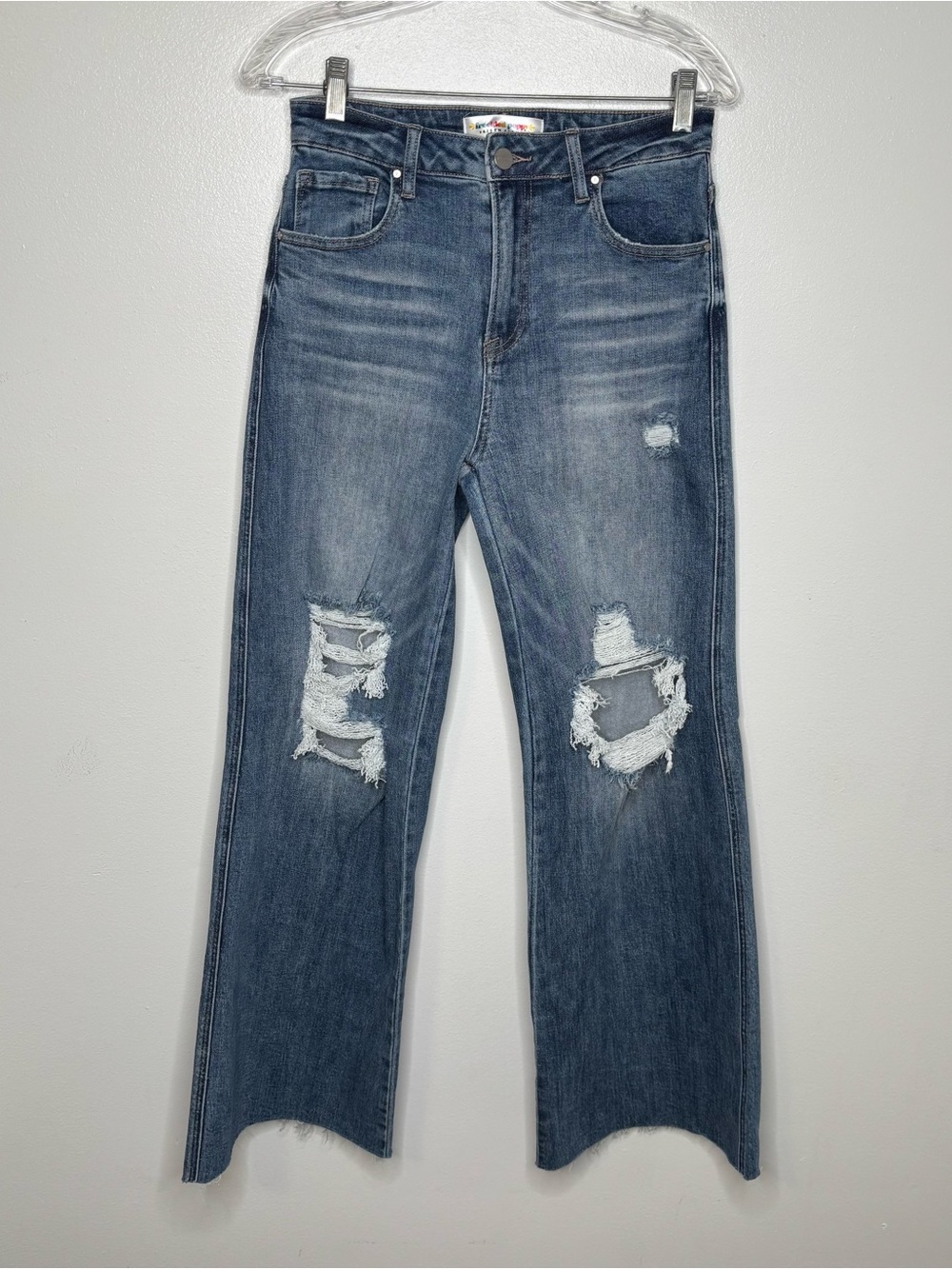Freckled Poppy x Risen High-Rise Distressed Wide Leg "Dad" Jeans